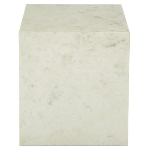 Brooklyn End Table, Polar White Marble 2 Brooklyn End Table, Polar White Marble