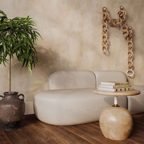 Emerson Faux Marble Side Table, Rose 2 Emerson Faux Marble Side Table, Rose