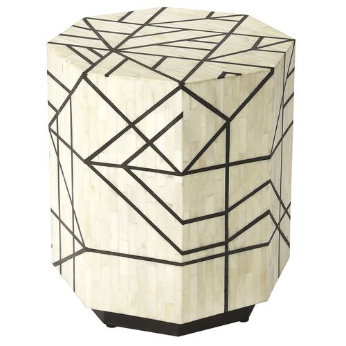 James Bone Inlay Side Table, Black 2 James Bone Inlay Side Table, Black