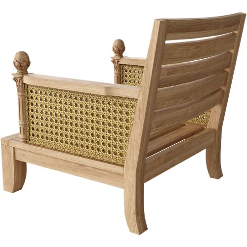 Maranti Outdoor Teak Armchair, Sunbrella 4 Maranti Outdoor Teak Armchair, Sunbrella
