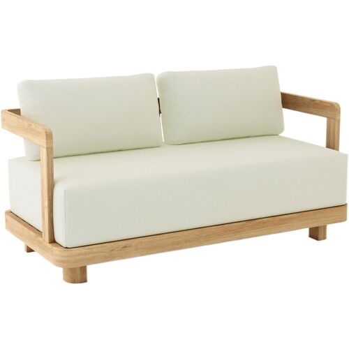 Oceaire Outdoor Teak Deep Seating Loveseat, Sunbrella