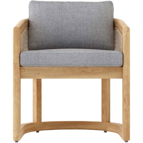 Avanta Outdoor Teak Dining Armchair, Sunbrella 2 Avanta Outdoor Teak Dining Armchair, Sunbrella