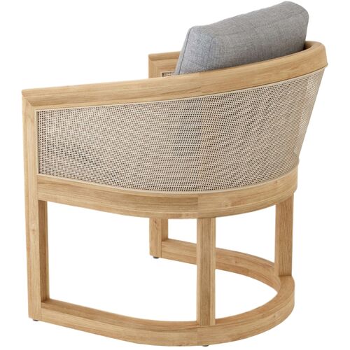 Avanta Outdoor Teak Dining Armchair, Sunbrella 3 Avanta Outdoor Teak Dining Armchair, Sunbrella