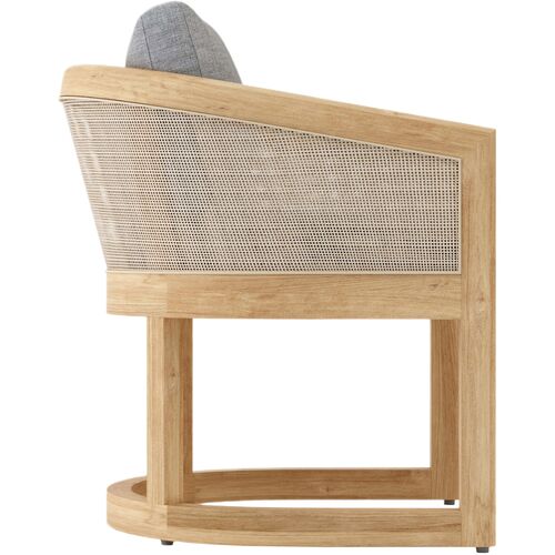 Avanta Outdoor Teak Dining Armchair, Sunbrella 4 Avanta Outdoor Teak Dining Armchair, Sunbrella
