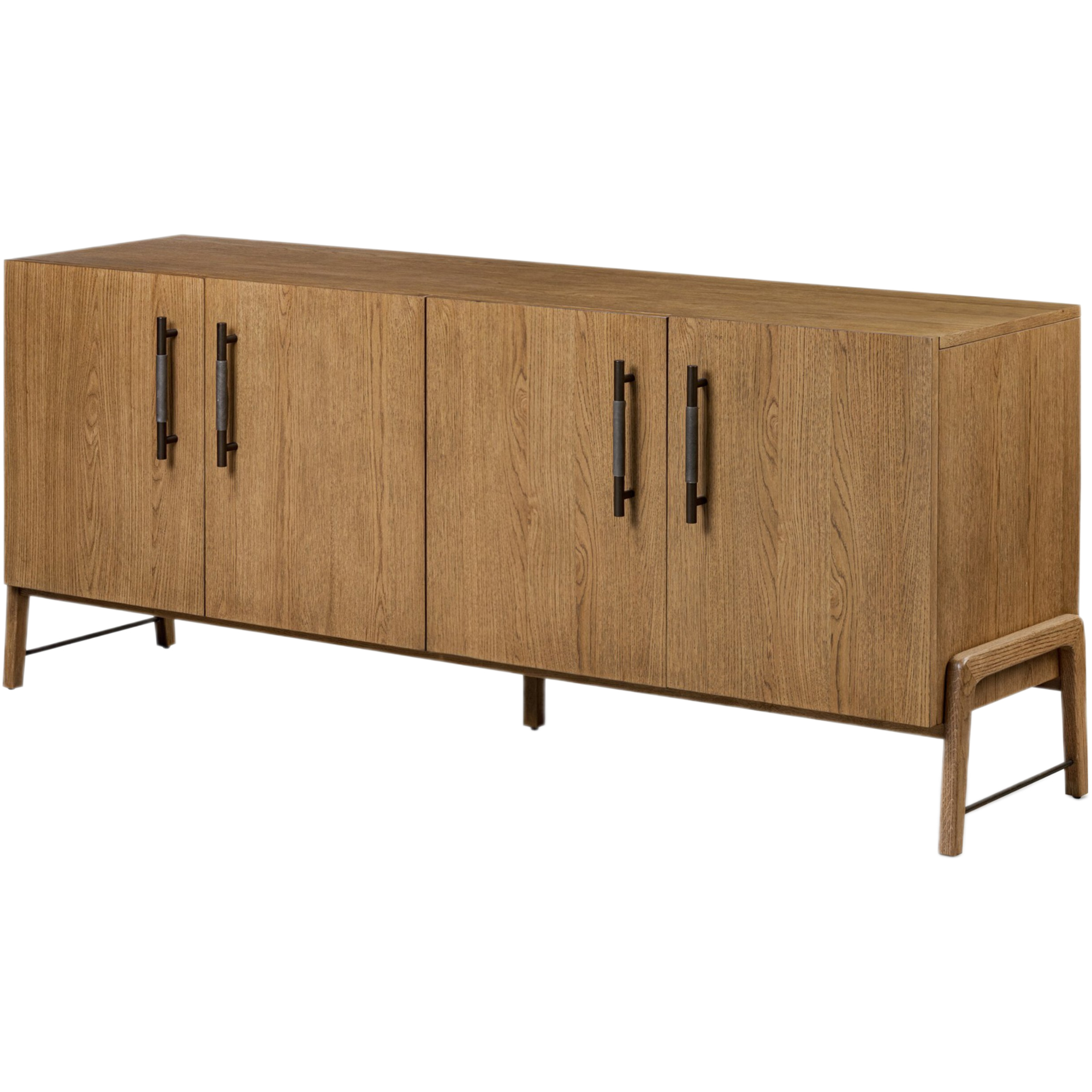 Jeremiah 4-Door Sideboard, Amber Oak 1 Jeremiah 4-Door Sideboard, Amber Oak