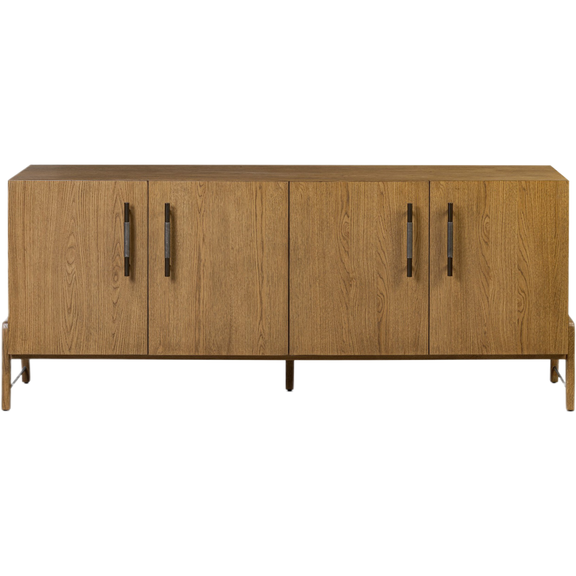 Jeremiah 4-Door Sideboard, Amber Oak 3 Jeremiah 4-Door Sideboard, Amber Oak