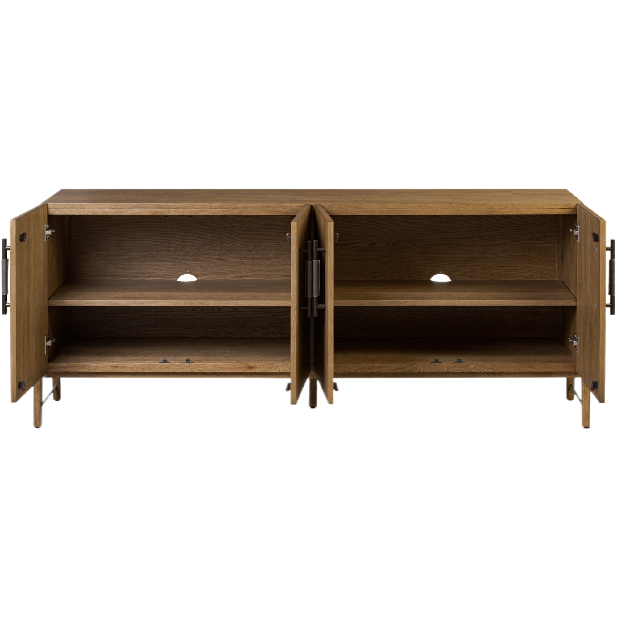 Jeremiah 4-Door Sideboard, Amber Oak 4 Jeremiah 4-Door Sideboard, Amber Oak