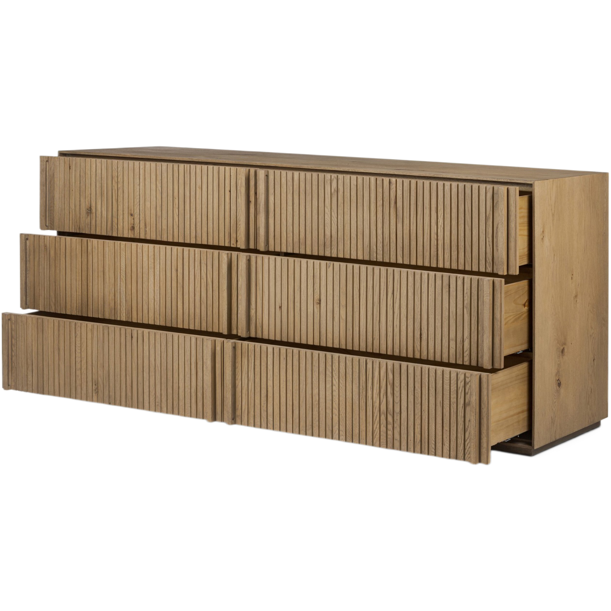 Maisie 6-Drawer Dresser, Rustic Light Natural Oak 4 Maisie 6-Drawer Dresser, Rustic Light Natural Oak