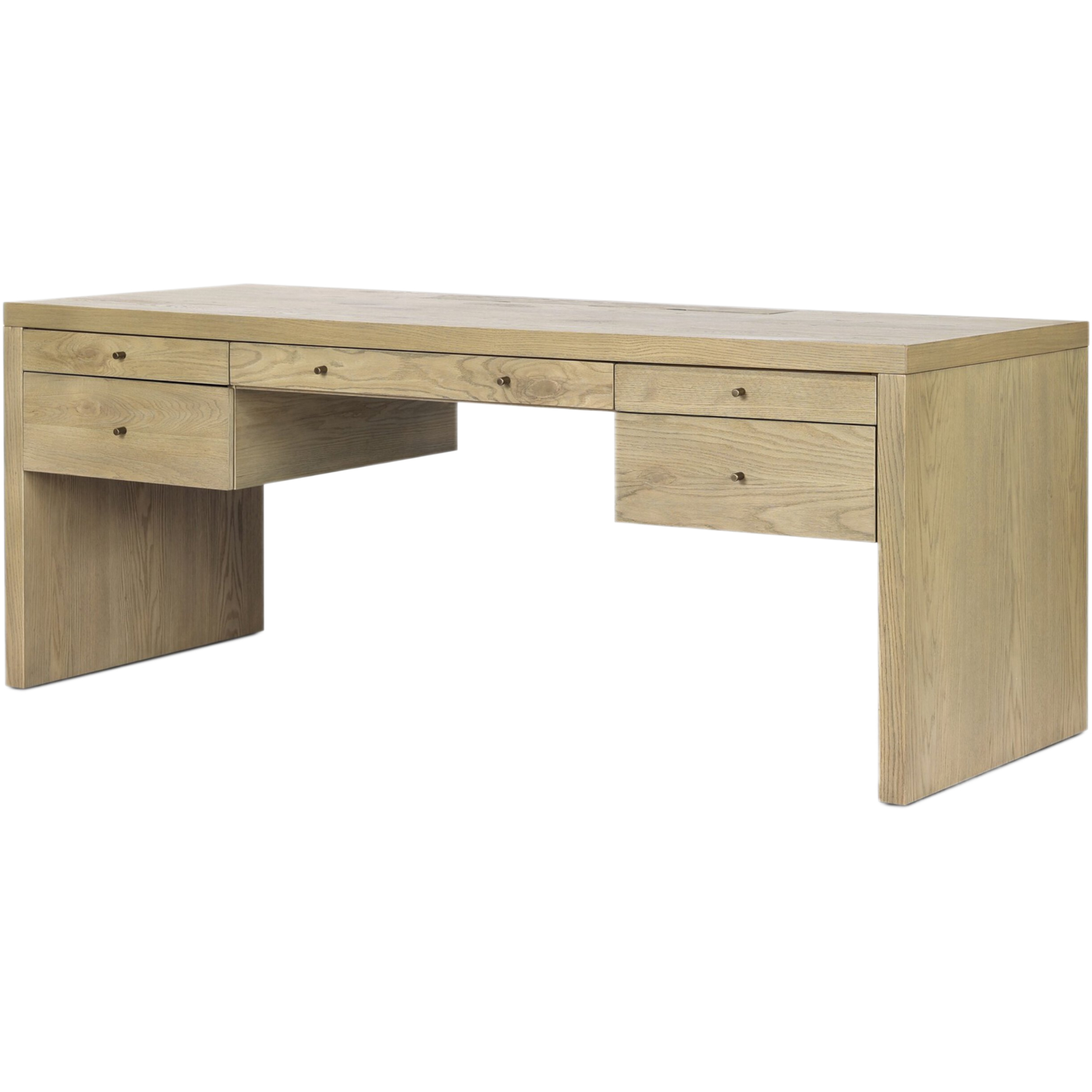 Hank Desk, Sandy Resawn Oak 1 Hank Desk, Sandy Resawn Oak