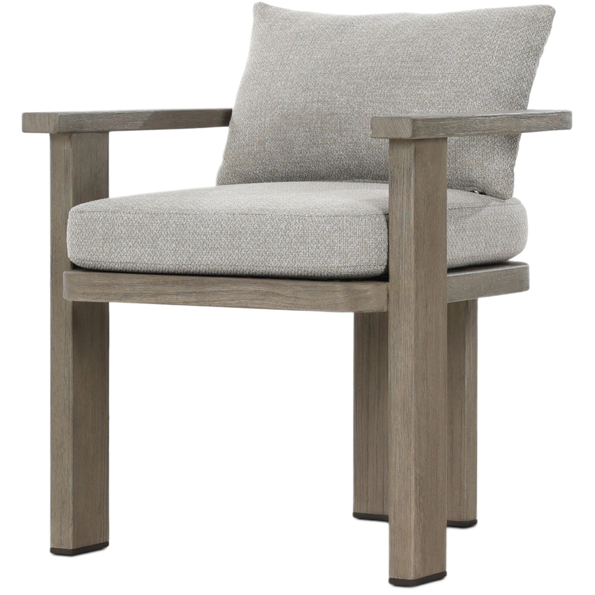 India Outdoor Teak Dining Armchair, Hayes Fog 1 India Outdoor Teak Dining Armchair, Hayes Fog