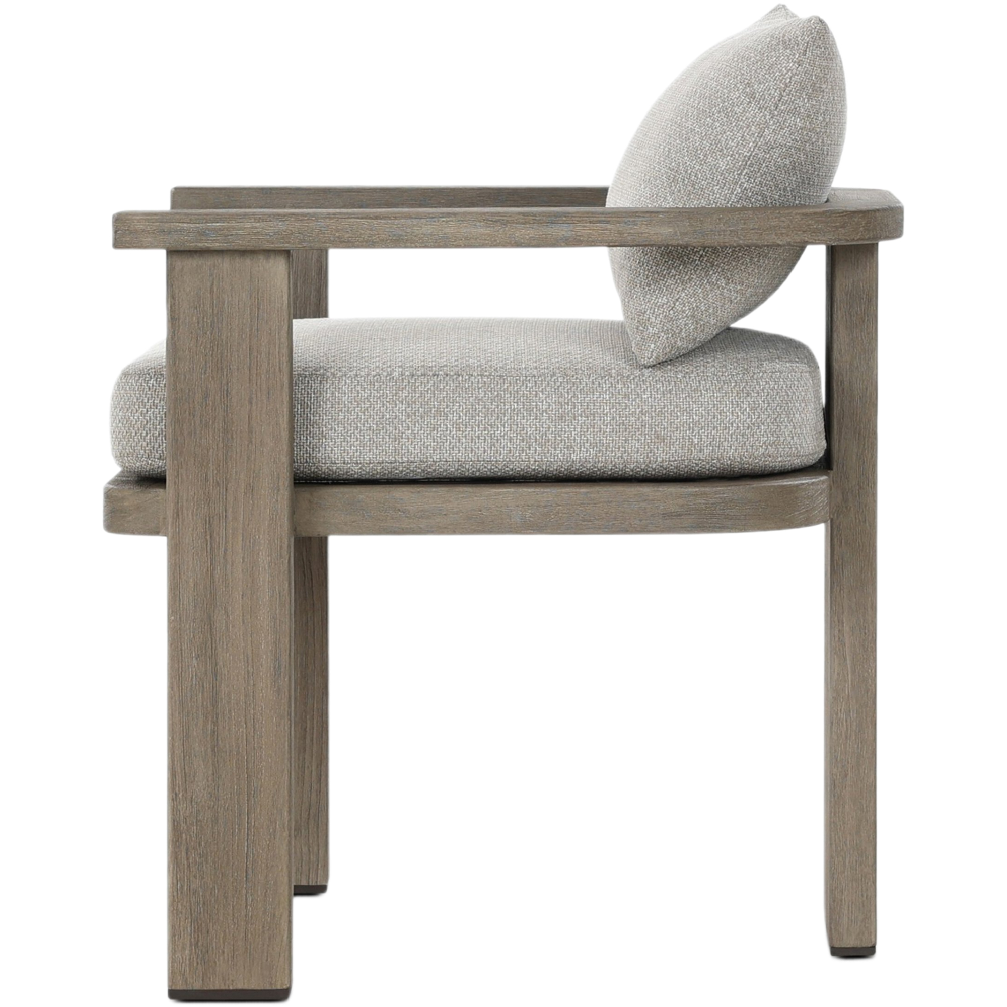 India Outdoor Teak Dining Armchair, Hayes Fog 4 India Outdoor Teak Dining Armchair, Hayes Fog