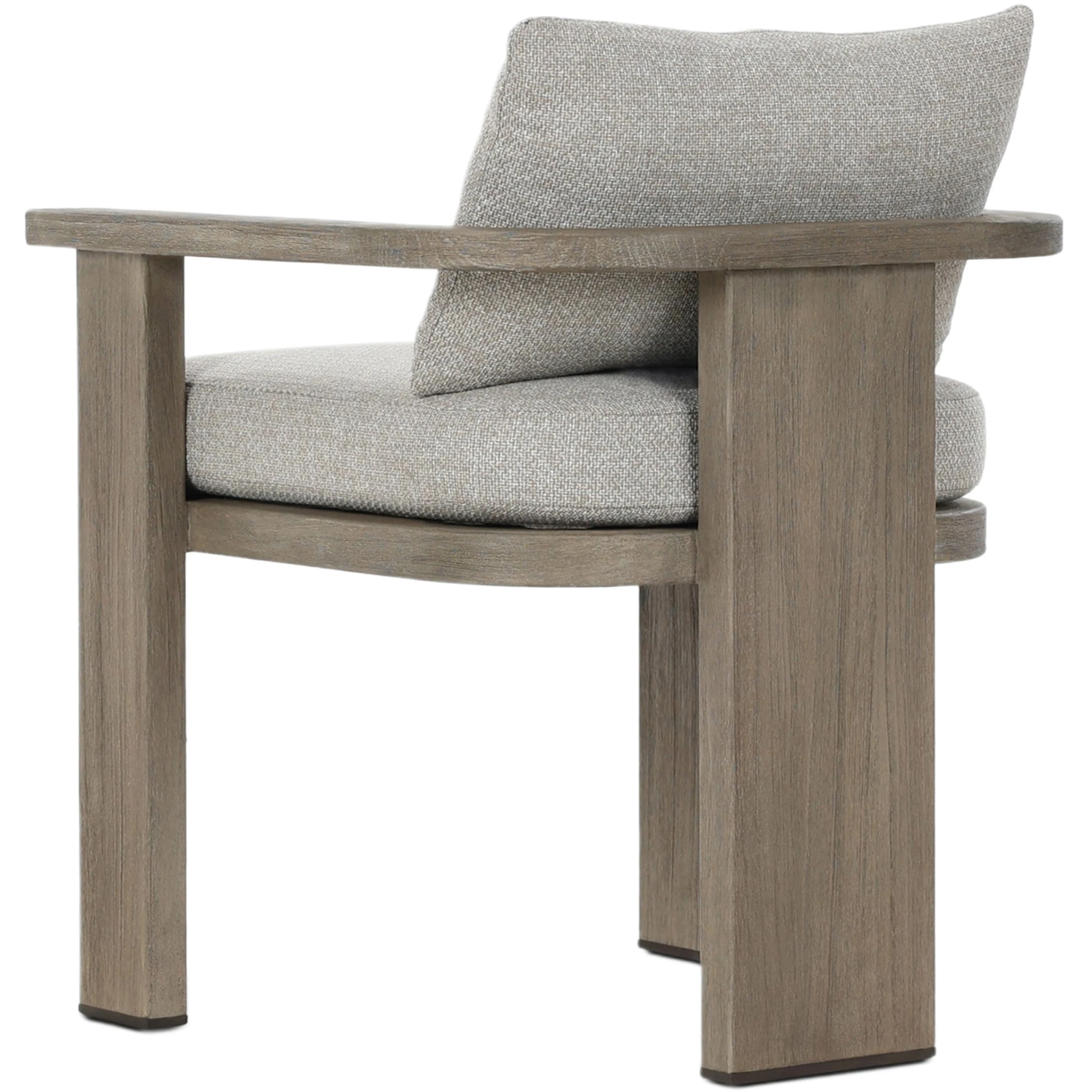 India Outdoor Teak Dining Armchair, Hayes Fog 8 India Outdoor Teak Dining Armchair, Hayes Fog