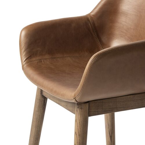 Nolan Leather Swivel Counter Stool, Sonoma Chestnut 7 Nolan Leather Swivel Counter Stool, Sonoma Chestnut