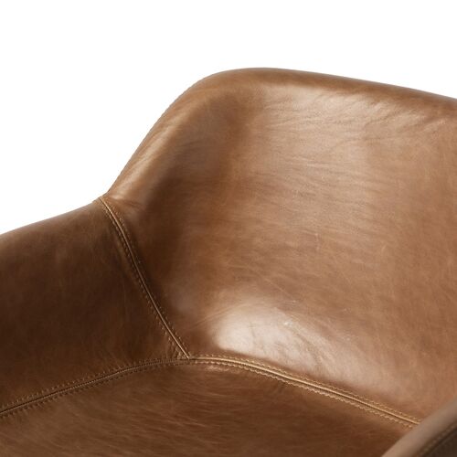 Nolan Leather Swivel Counter Stool, Sonoma Chestnut 8 Nolan Leather Swivel Counter Stool, Sonoma Chestnut