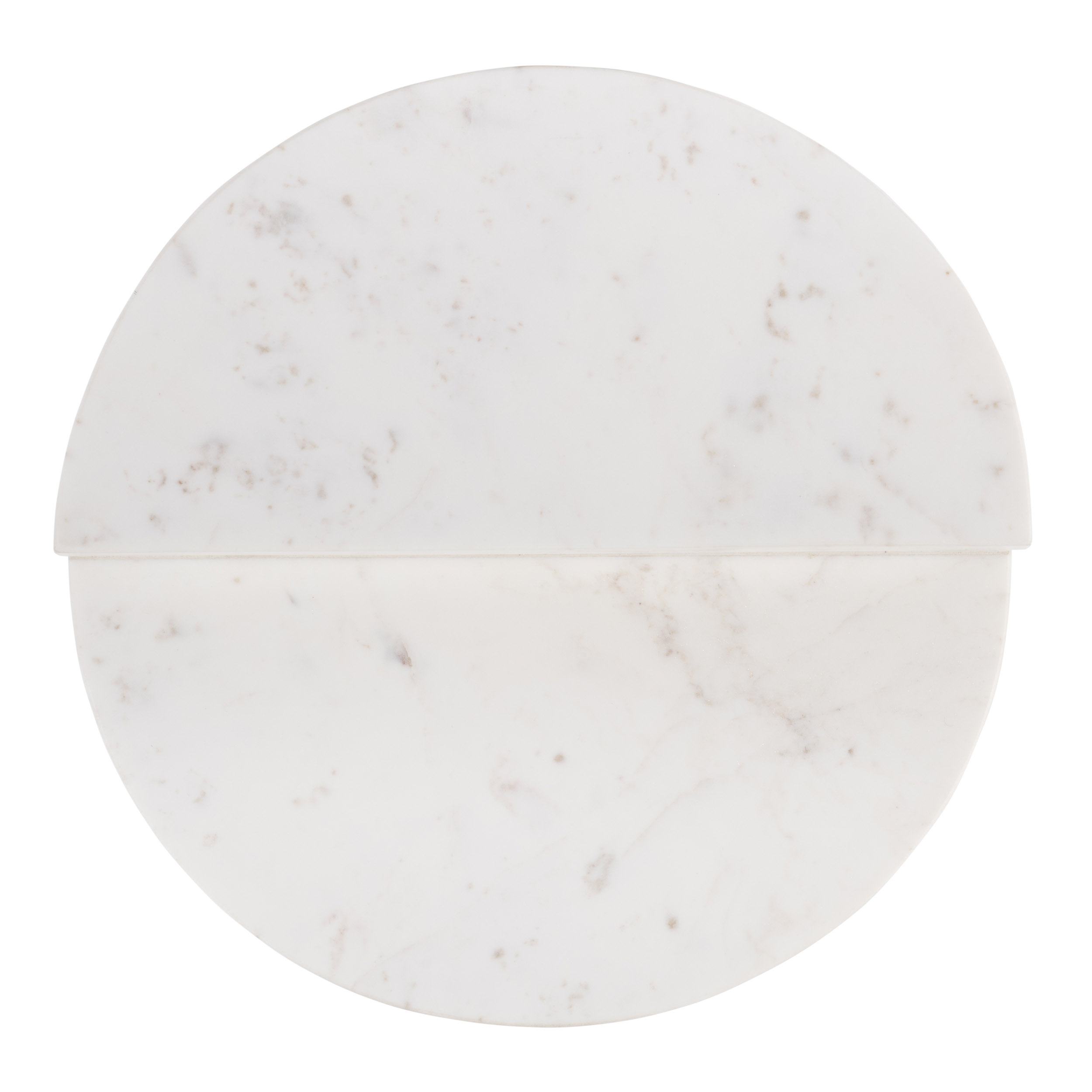 Victoria Round Marble Accent Table, White 6 Victoria Round Marble Accent Table, White