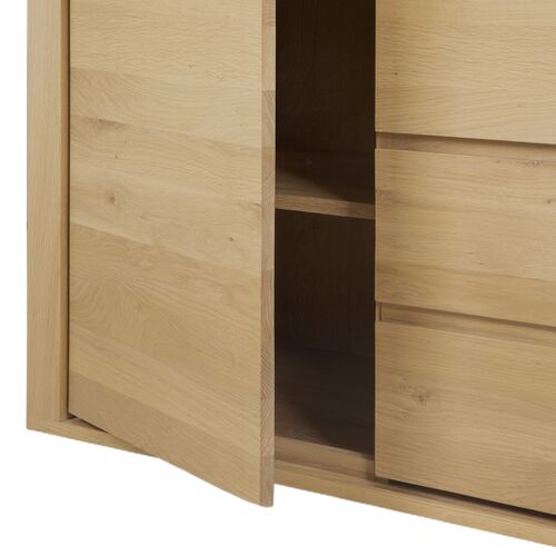 Shadow 3-Door/2-Drawer Dresser, Oak 5 Shadow 3-Door/2-Drawer Dresser, Oak