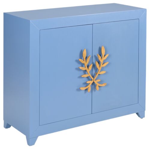Longleaf Door Wooden Cabinet, Blue