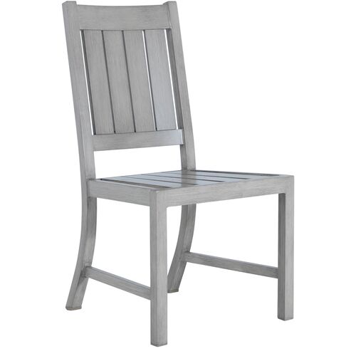 Club Croquet Outdoor Aluminum Side Chair with Cushion, Slate Grey 7 Club Croquet Outdoor Aluminum Side Chair with Cushion, Slate Grey