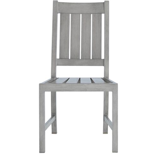 Club Croquet Outdoor Aluminum Side Chair with Cushion, Slate Grey 8 Club Croquet Outdoor Aluminum Side Chair with Cushion, Slate Grey