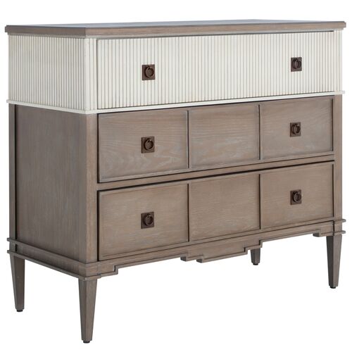 Winslet 3-Drawer Chest, Natural/Ivory