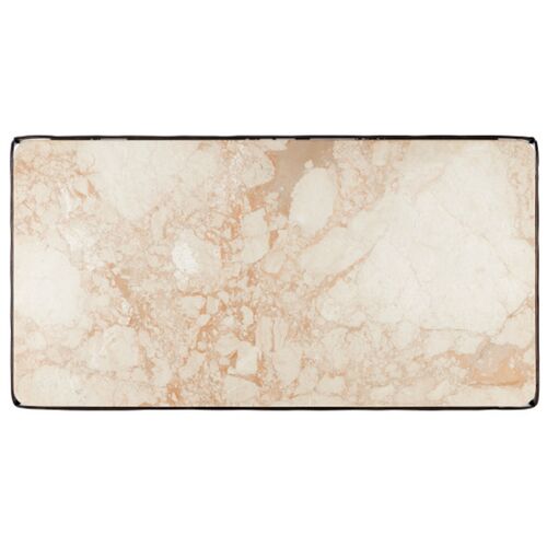 Crema Marble Cocktail Table, Natural/Bronze 3 Crema Marble Cocktail Table, Natural/Bronze