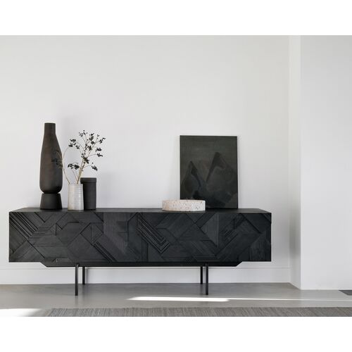 Graphic TV Cupboard, Black 2 Graphic TV Cupboard, Black