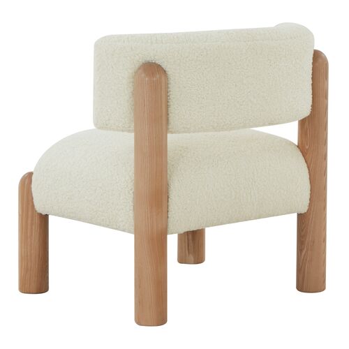 Joviana Faux Lambs Wool Accent Chair 5 Joviana Faux Lambs Wool Accent Chair