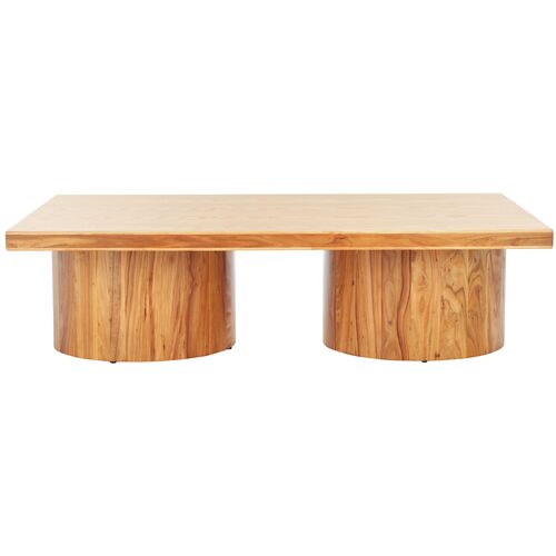 Alistair Square Wood Coffee Table, Natural 1 Alistair Square Wood Coffee Table, Natural