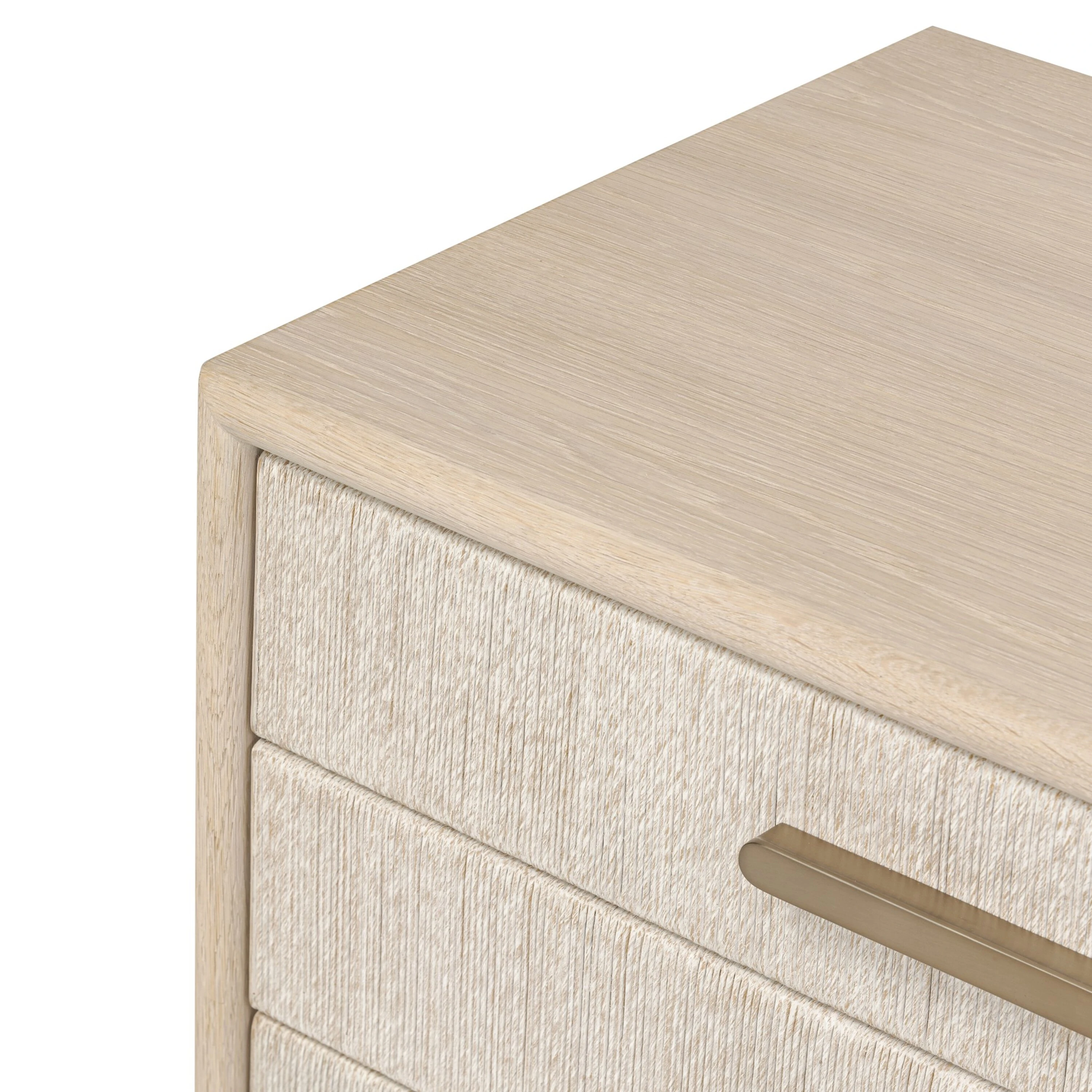 Tiv 3-Drawer Woven Paper Cord Nightstand 10 Tiv 3-Drawer Woven Paper Cord Nightstand
