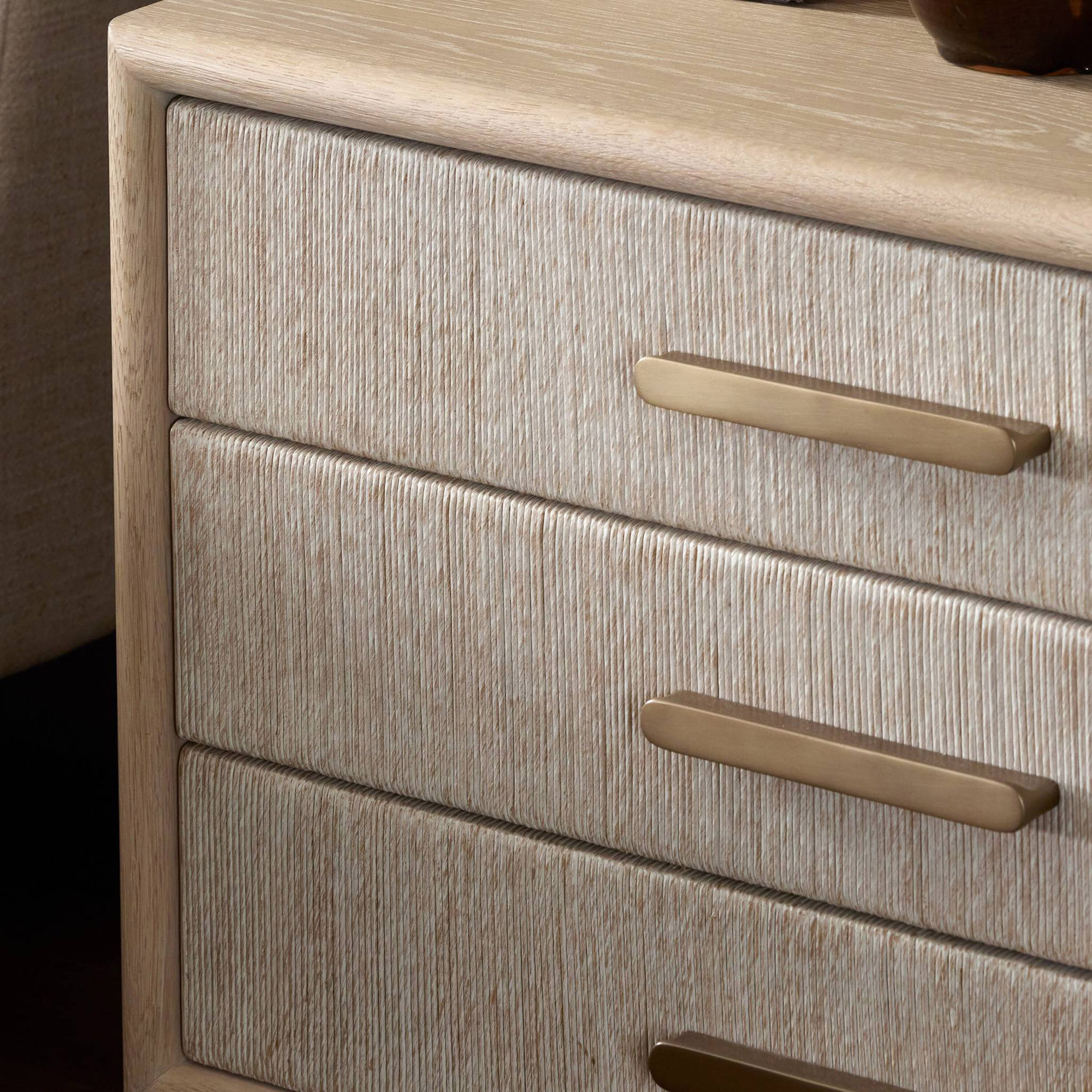 Tiv 3-Drawer Woven Paper Cord Nightstand 15 Tiv 3-Drawer Woven Paper Cord Nightstand