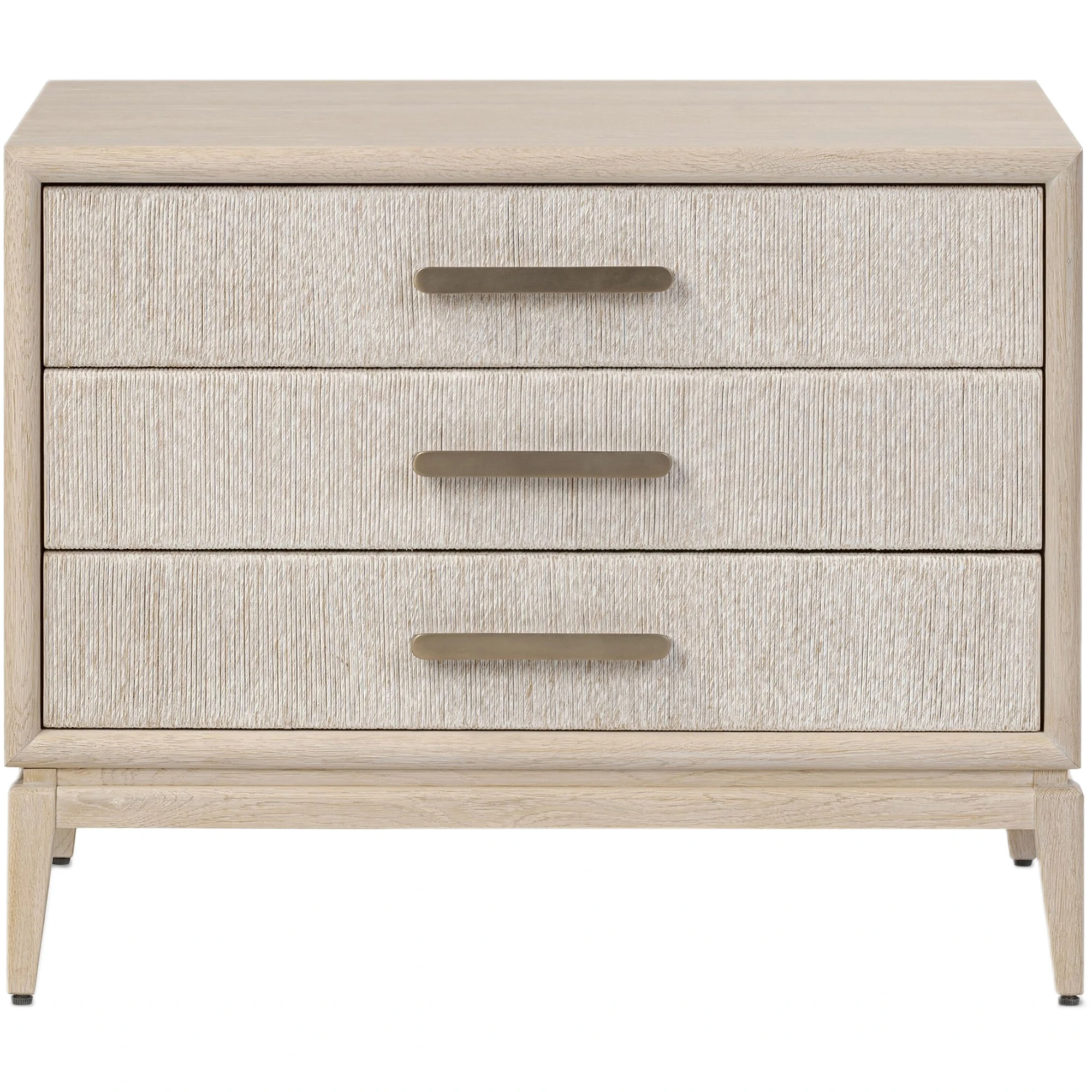 Tiv 3-Drawer Woven Paper Cord Nightstand 4 Tiv 3-Drawer Woven Paper Cord Nightstand