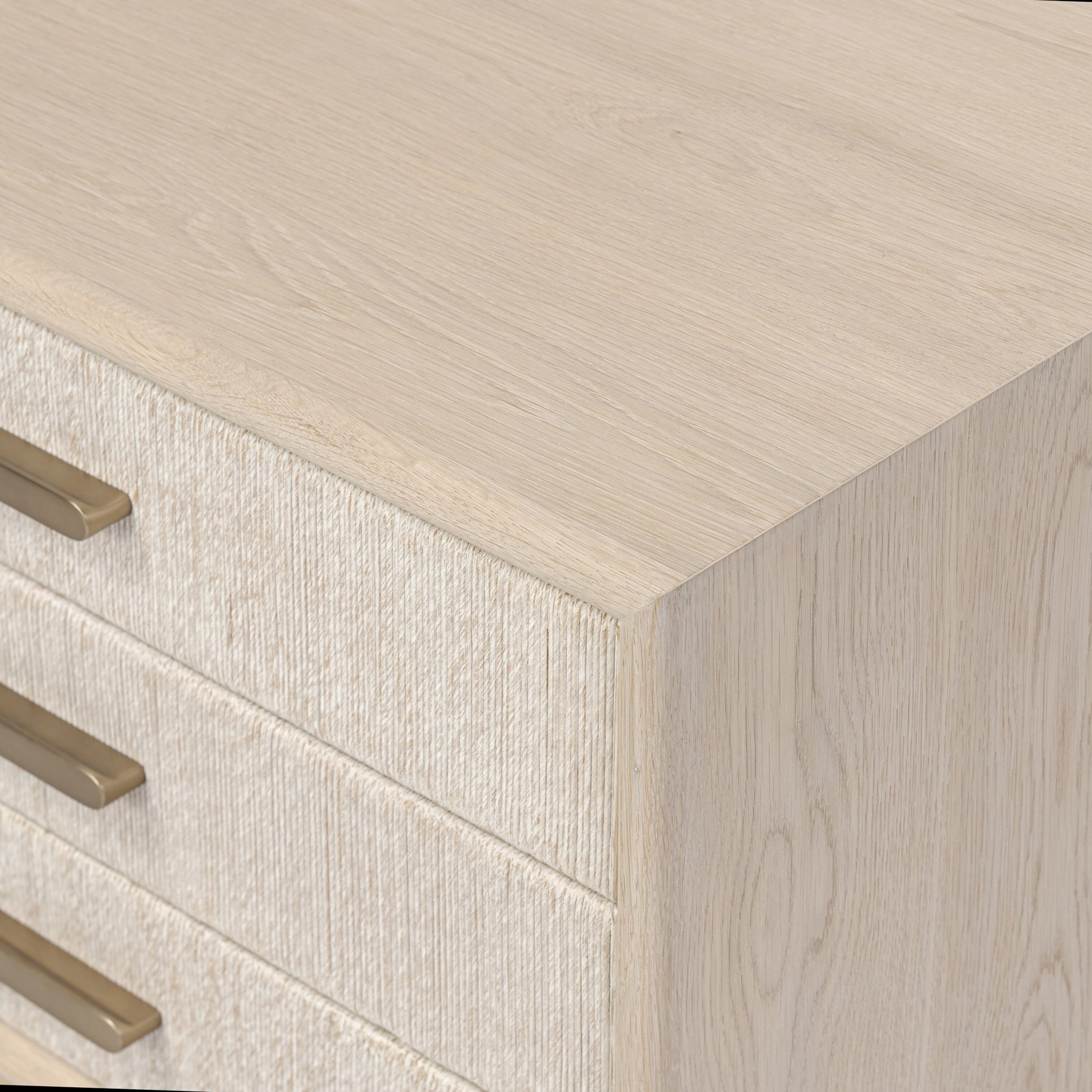 Tiv 3-Drawer Woven Paper Cord Nightstand 9 Tiv 3-Drawer Woven Paper Cord Nightstand