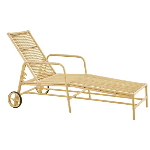 Josephine Outdoor Sun Lounger, Natural 1 Josephine Outdoor Sun Lounger, Natural