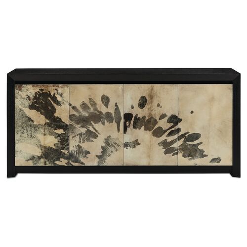 Karlson Credenza, Stained Vellum/Caviar Black 1 Karlson Credenza, Stained Vellum/Caviar Black