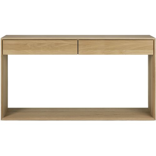 Nordic2-Drawer Console, Oak 2 Nordic2-Drawer Console, Oak