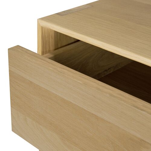 Nordic2-Drawer Console, Oak 4 Nordic2-Drawer Console, Oak