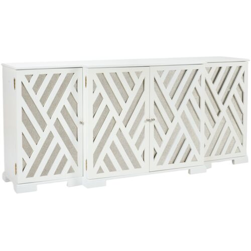 Tidewater Mirrored Cabinet, White 1 Tidewater Mirrored Cabinet, White