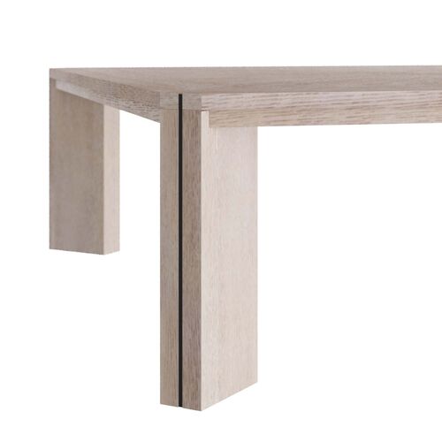 Vancouver Square Oak Cocktail Table, Smoke Gray 3 Vancouver Square Oak Cocktail Table, Smoke Gray