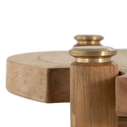 Pacifica Outdoor Rectangular Coffee Table, Natural Teak 4 Pacifica Outdoor Rectangular Coffee Table, Natural Teak