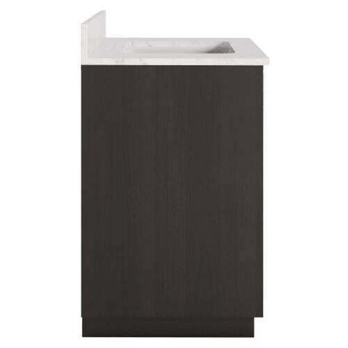 Mosaico 36" Vanity with Rectangular Undermount Sink, Ebony 5 Mosaico 36" Vanity with Rectangular Undermount Sink, Ebony