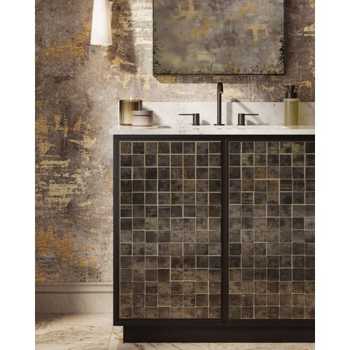 Mosaico 36" Vanity with Rectangular Undermount Sink, Ebony 6 Mosaico 36" Vanity with Rectangular Undermount Sink, Ebony