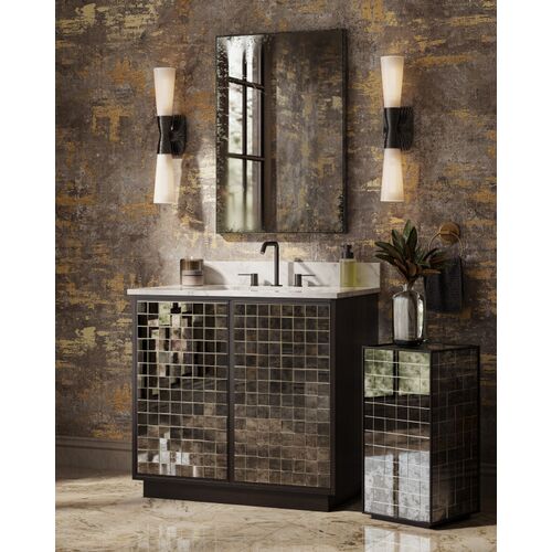 Mosaico 36" Vanity with Rectangular Undermount Sink, Ebony 7 Mosaico 36" Vanity with Rectangular Undermount Sink, Ebony