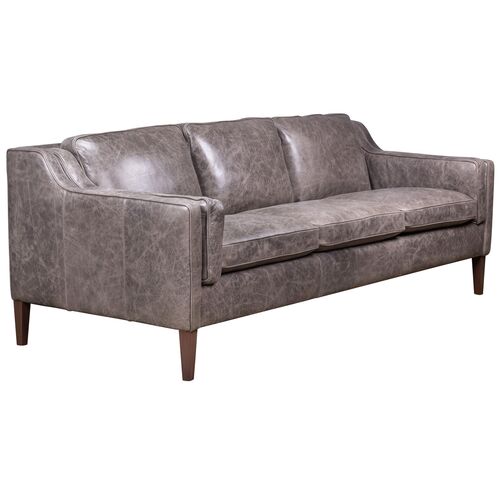 Sedgwick Leather Sofa, Venerando Smoke 2 Sedgwick Leather Sofa, Venerando Smoke