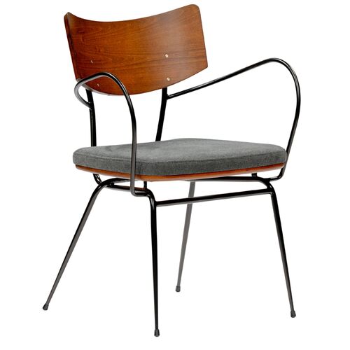S/2 Marcos Armchairs, Dark Gray 3 S/2 Marcos Armchairs, Dark Gray