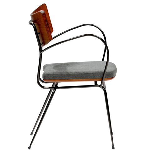 S/2 Marcos Armchairs, Dark Gray 4 S/2 Marcos Armchairs, Dark Gray