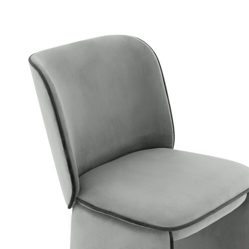 Nolen Velvet Dining Chair, Grey 4 Nolen Velvet Dining Chair, Grey