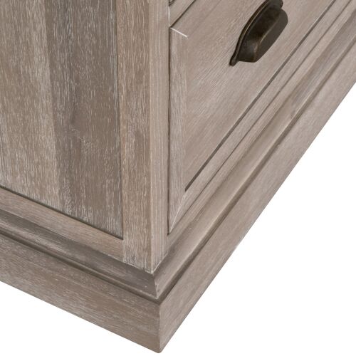 August 5-Drawer High Chest, Natural Gray Acacia 6 August 5-Drawer High Chest, Natural Gray Acacia