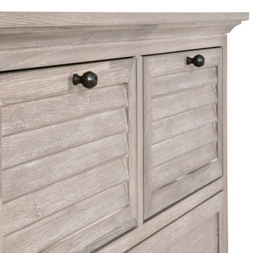 August 5-Drawer High Chest, Natural Gray Acacia 7 August 5-Drawer High Chest, Natural Gray Acacia
