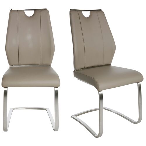 S/2 Serenade Side Chairs, Leatherette 1 S/2 Serenade Side Chairs, Leatherette