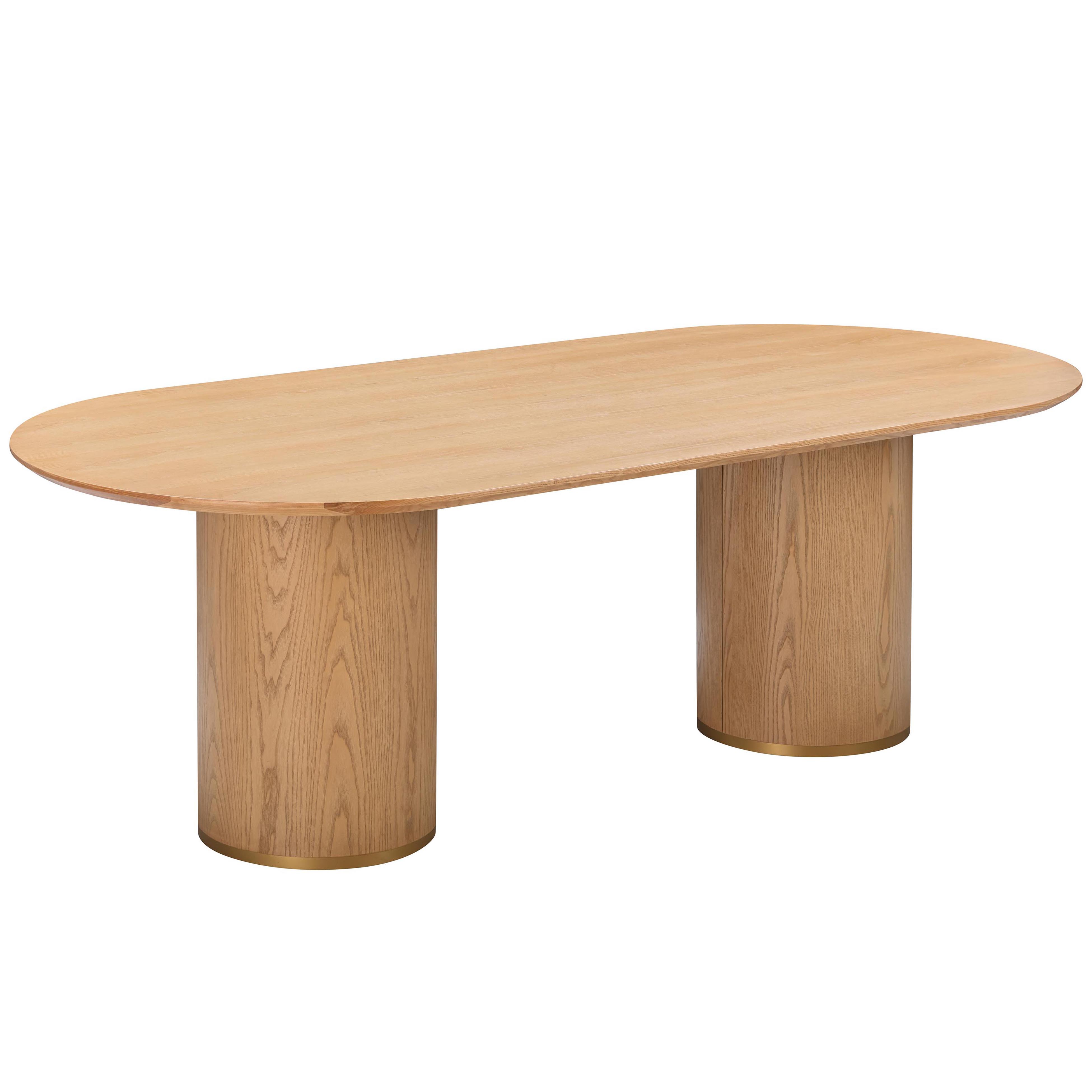 Delilah Oval Dining Table, Natural Ash 1 Delilah Oval Dining Table, Natural Ash